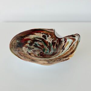 Murano AVEM Vetro Artistico Veneziano Swirl Bowl Mid Century Modern MCM